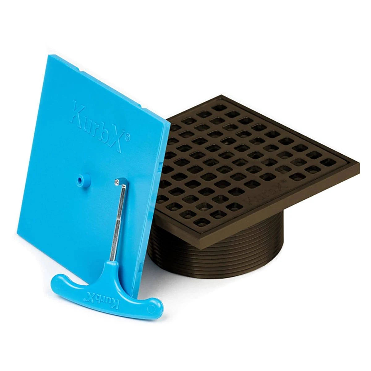 KurbX 4" Grid Pattern Drain Oil Rubbed Bronze
