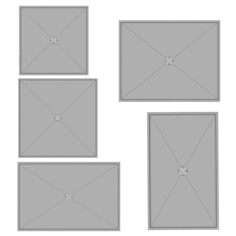 KurbX Structural Shower Pan - Center Drain