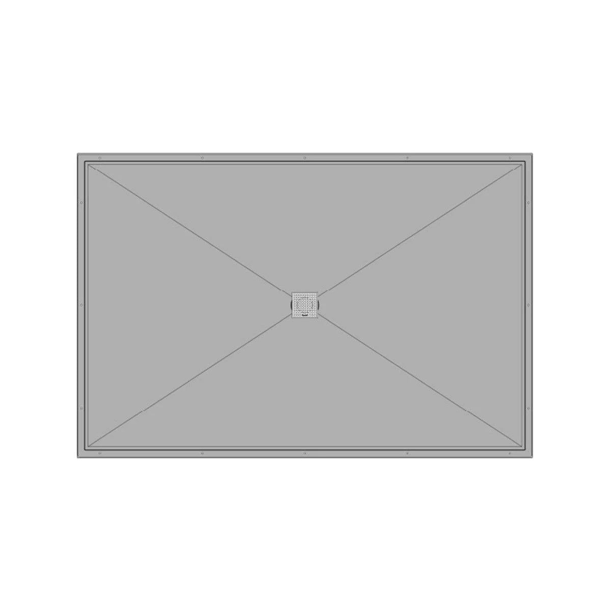 KurbX Structural Shower Pan - Center Drain