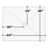 KurbX Structural Shower Pan 60" x 48"