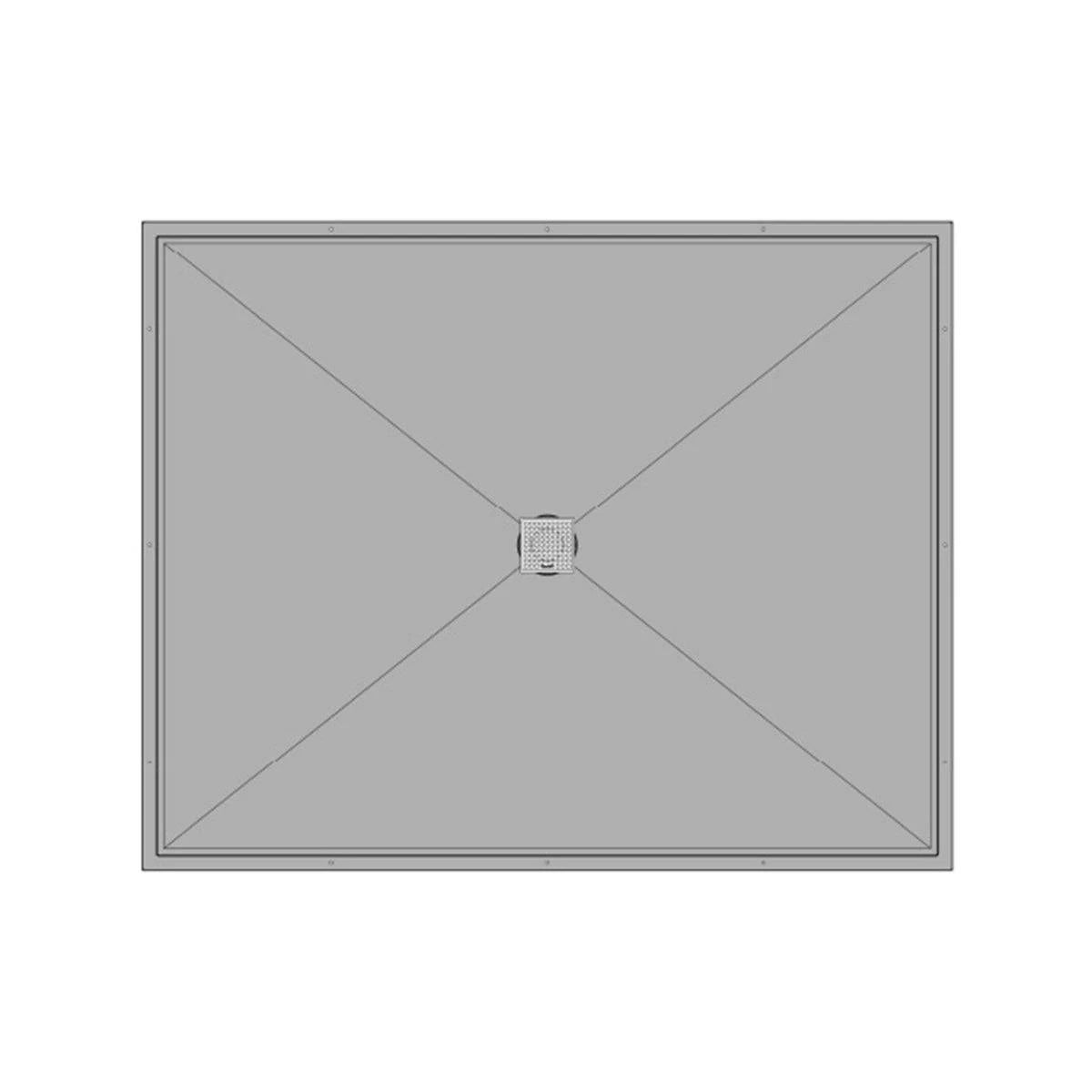 KurbX Structural Shower Pan - Center Drain