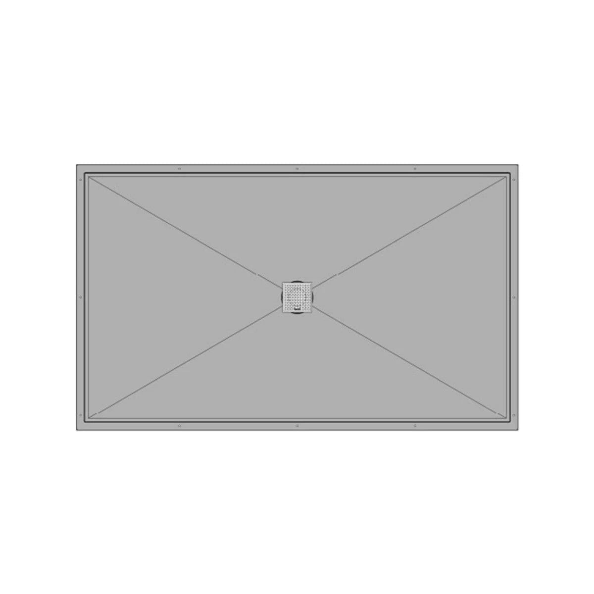 KurbX Structural Shower Pan - Center Drain
