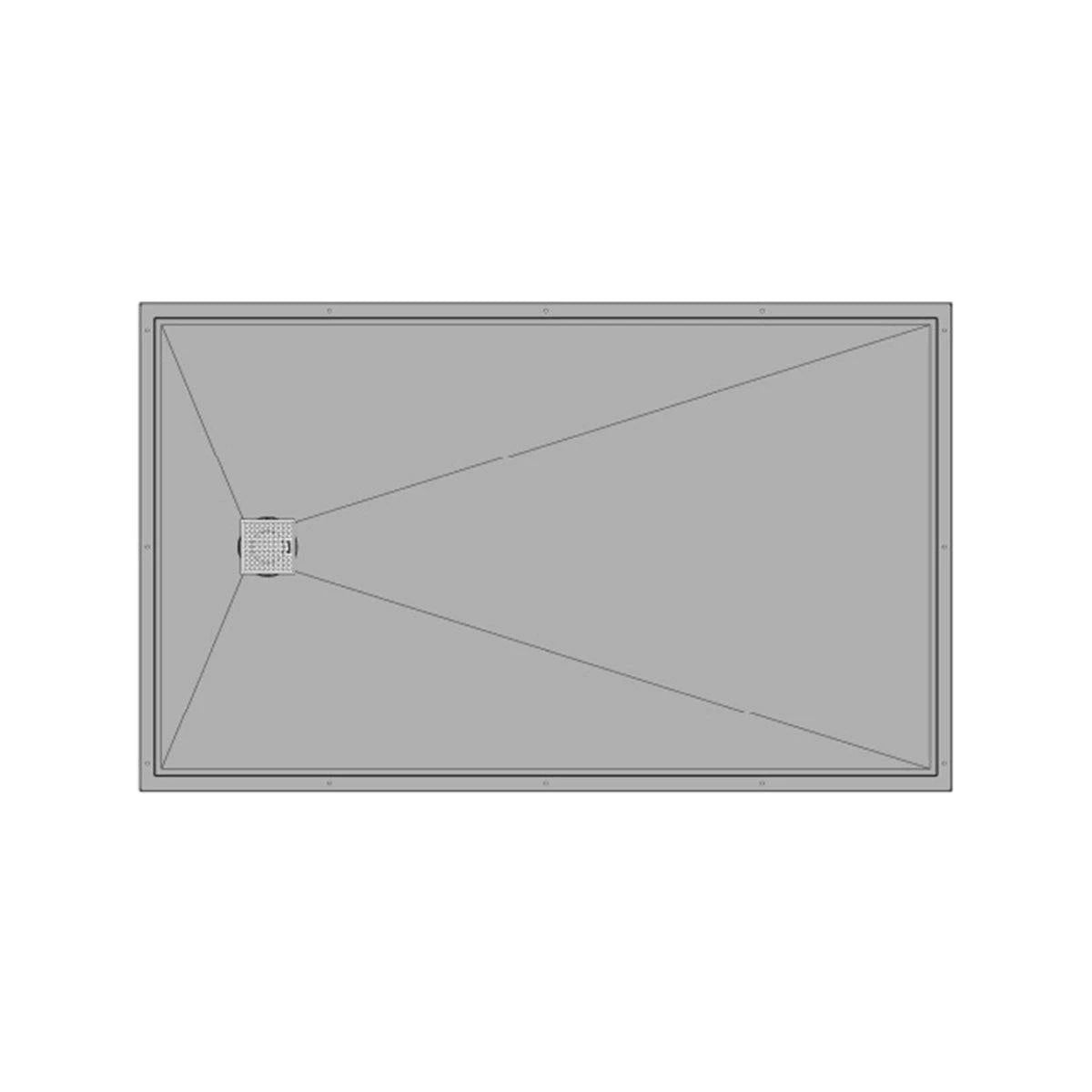 KurbX Structural Shower Pan with Offset Drain