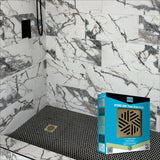 Laticrete HYDRO BAN® Point Drain Grate Style 4 Installed