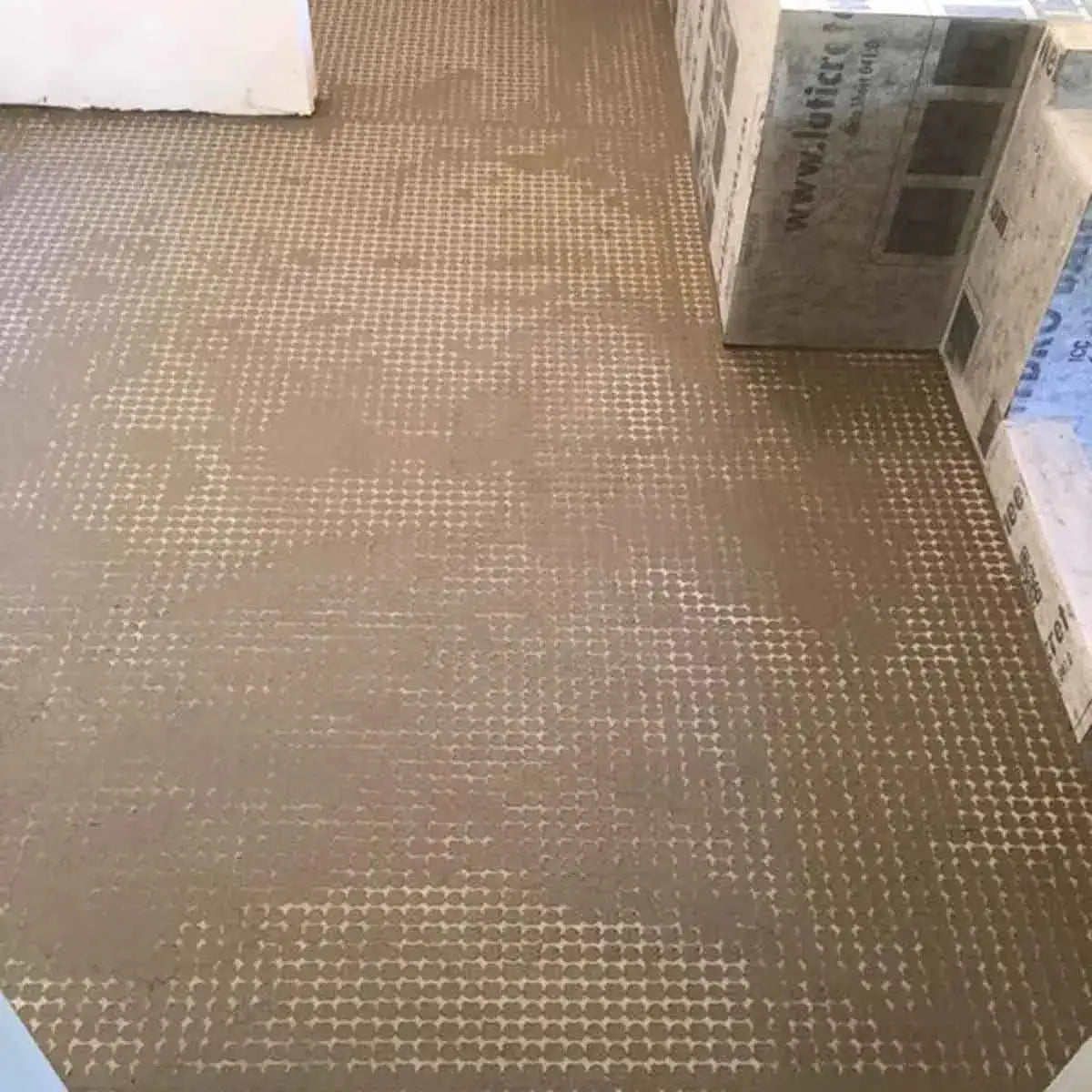 Laticrete strata mat skim coat