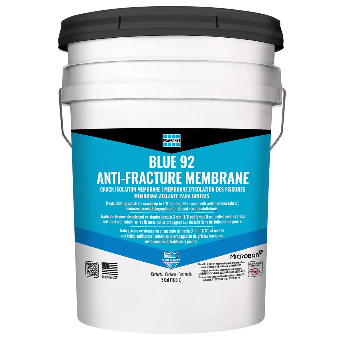 Laticrete Blue 92 Anti-Fracture Membrane 5 Gallon Liquid