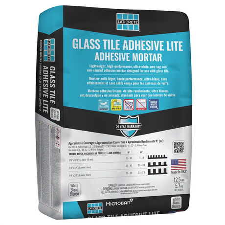 Laticrete Glass Tile Adhesive White 12.5 lbs