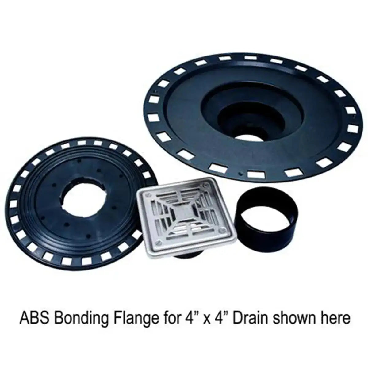 Laticrete Hydro Ban Bonding Flange Drains 4" x 4" Low Profile
