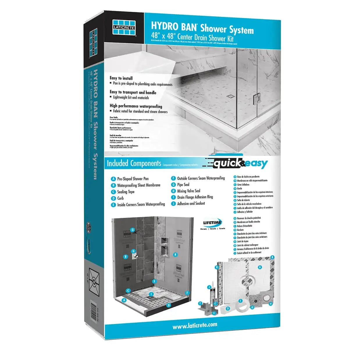 Laticrete Hydro Ban Shower Kits