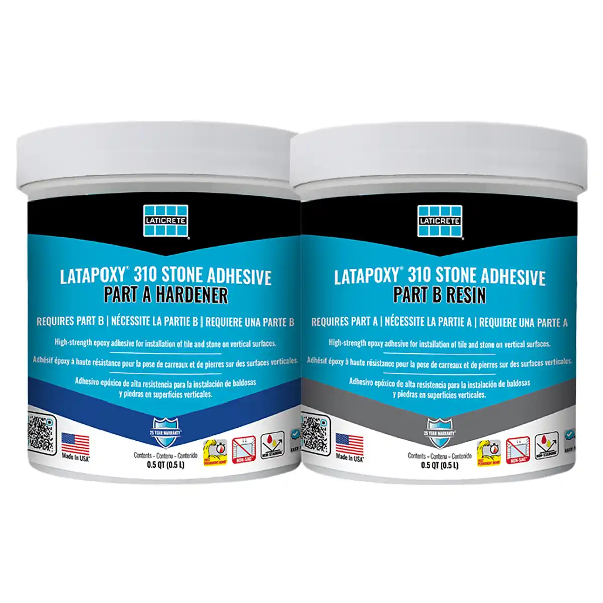 Laticrete Latapoxy 310 Stone Adhesive Mini Jar Unit Part A & B
