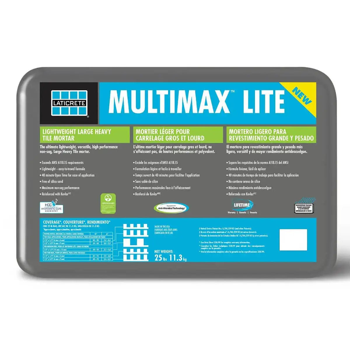 Laticrete MultiMax Lite Grey Mortar