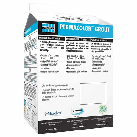 Laticrete Original PERMACOLOR Grout 8 lbs Carton Dusty Grey