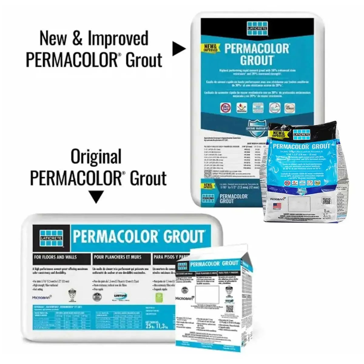New & Improved Permacolor Grout bag