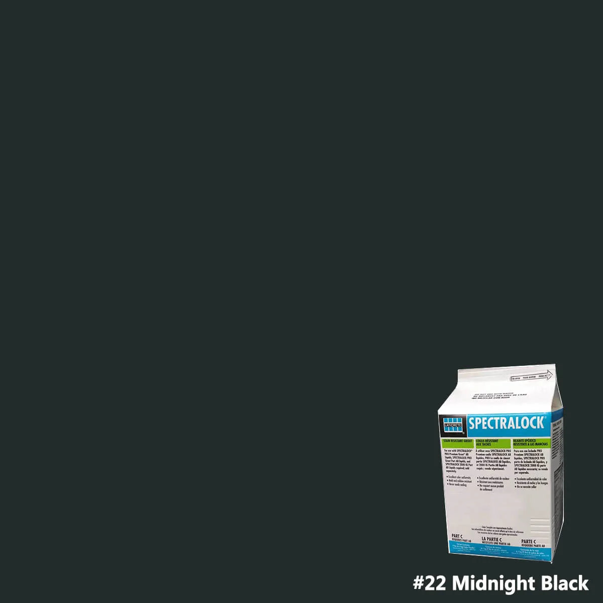 Laticrete SpectraLOCK Part C Mini Grout - Midnight Black