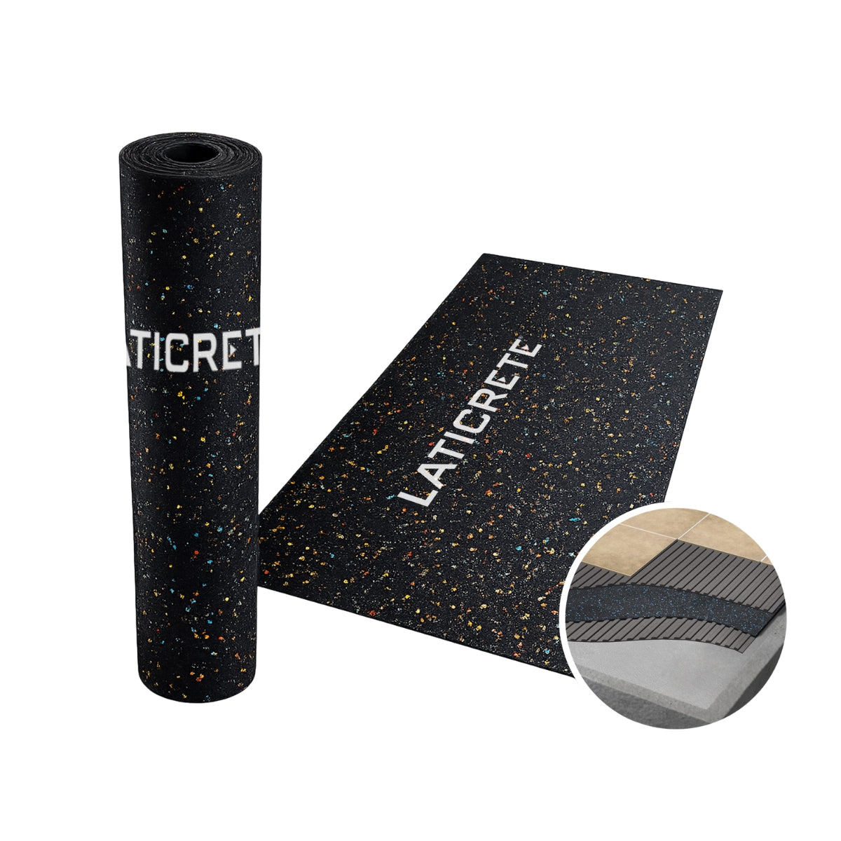 Laticrete 170 Sound & Crack Isolation Mat w/ Thinset/Mortar/Grout