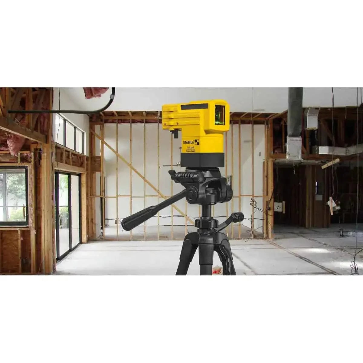 Stabila LAX50G Mounted on Tripod