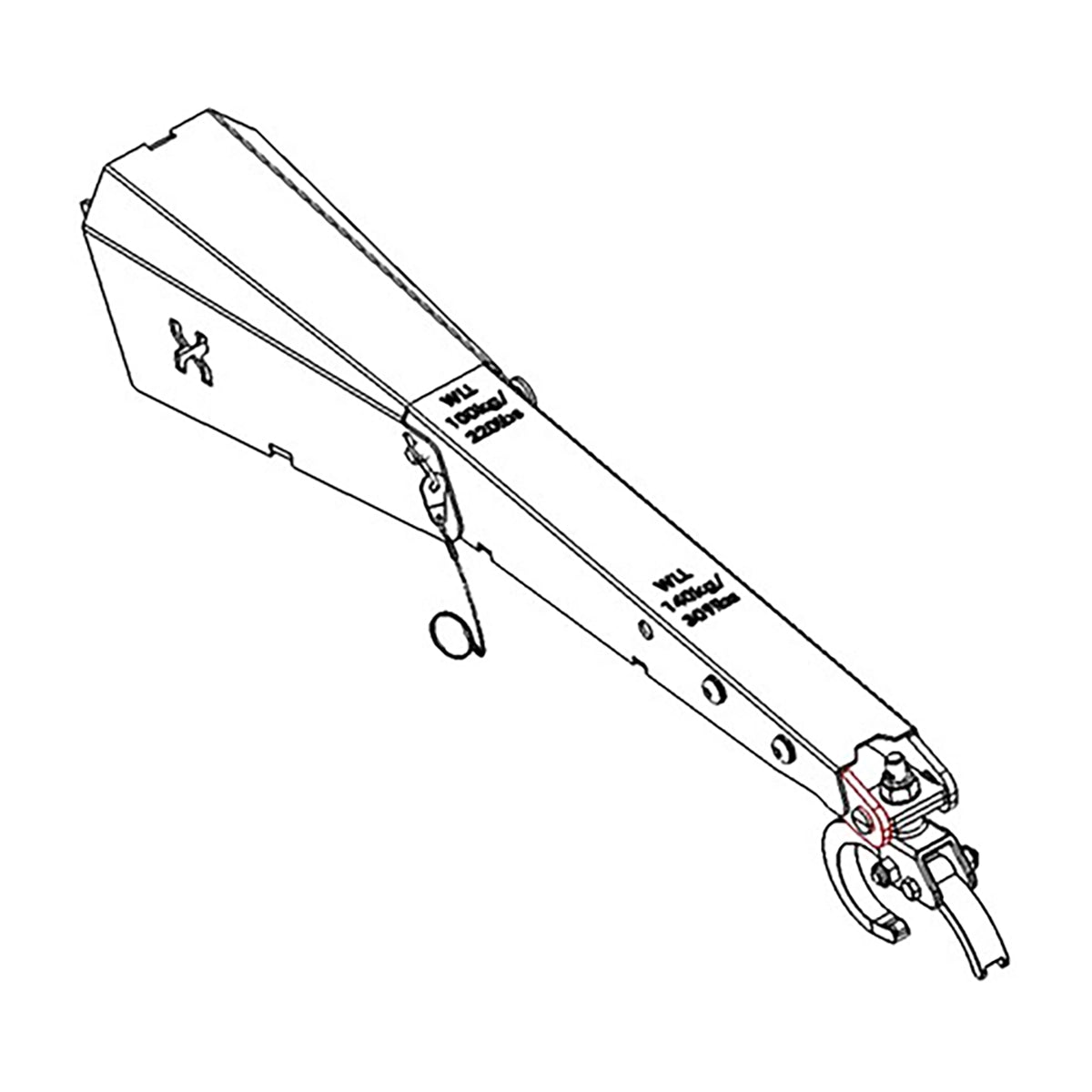 Makinex PHT Extendable Nose Hook Assembly