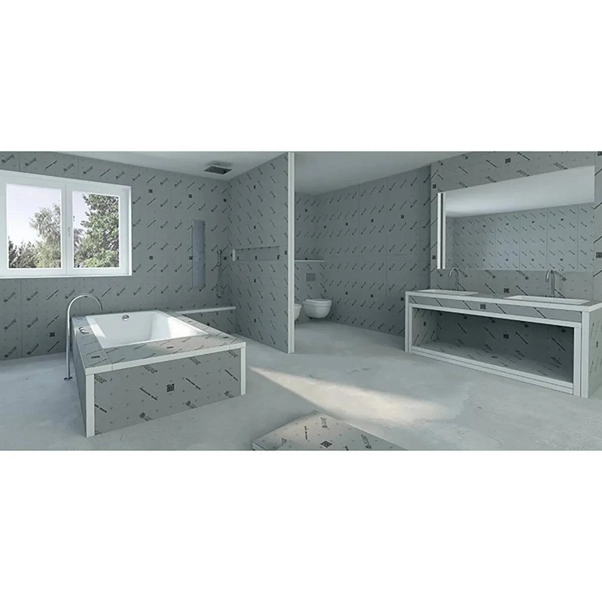 Mapei Mapeguard Board 1" x 3' x 5' - 5 Sheets Bundle