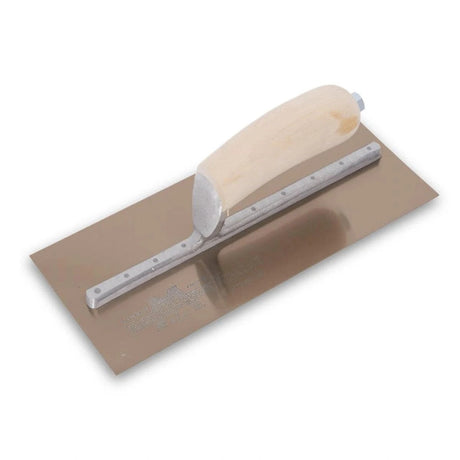 Marshalltown Golden Stainless Steel Finishing Trowels Wood Handle