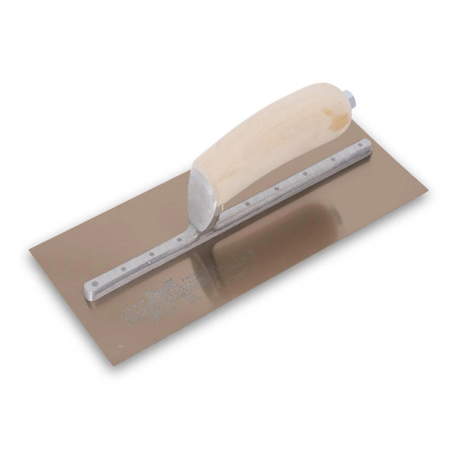 Marshalltown Golden Stainless Steel Finishing Trowels Wood Handle