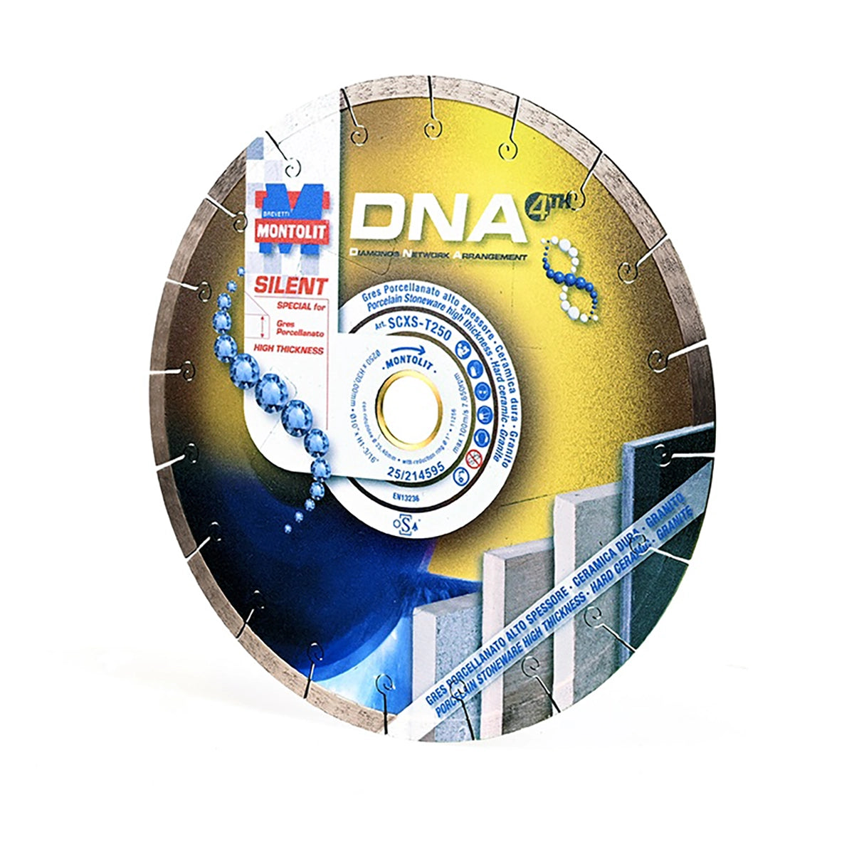 Montolit DNA SCXS Top Silent Diamond Blade