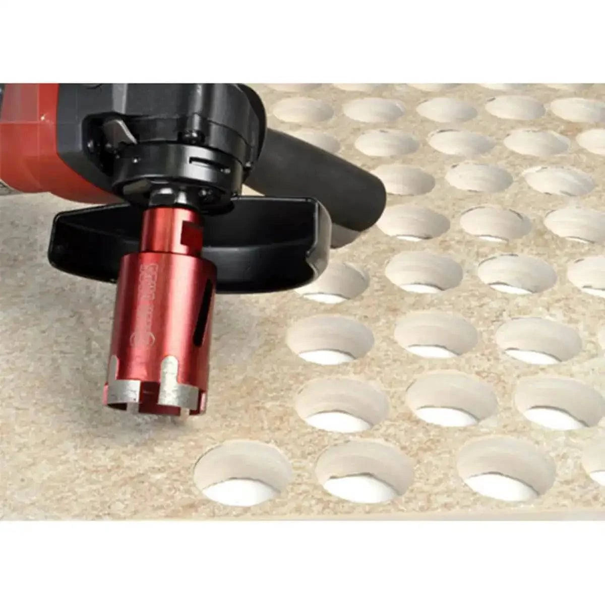 High speed dry diamond cutting core bits for porcelain