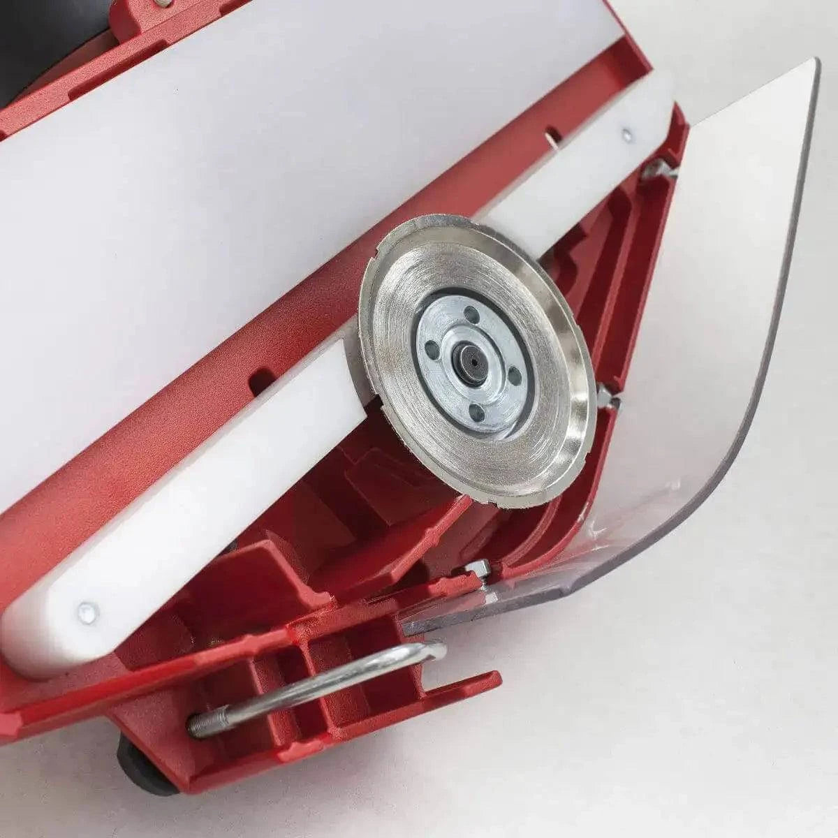 montolit dry diamond profile beveling wheel mounted on toprofile machine
