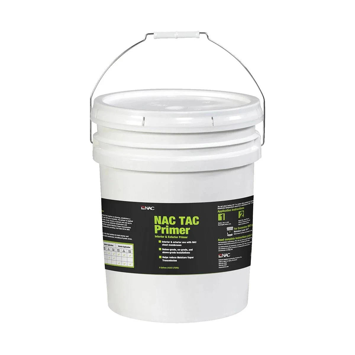 NAC TAC Interior & Exterior Primer 5 Gallons Size