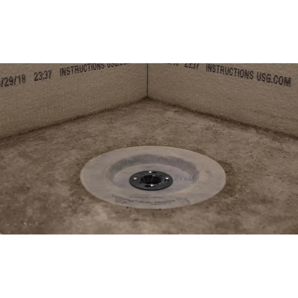 Screed Mud Pan with Noble SD Drain Flashing