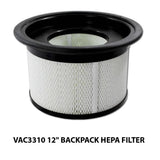 VAC33100 12 inch Backpack HEPA Filter