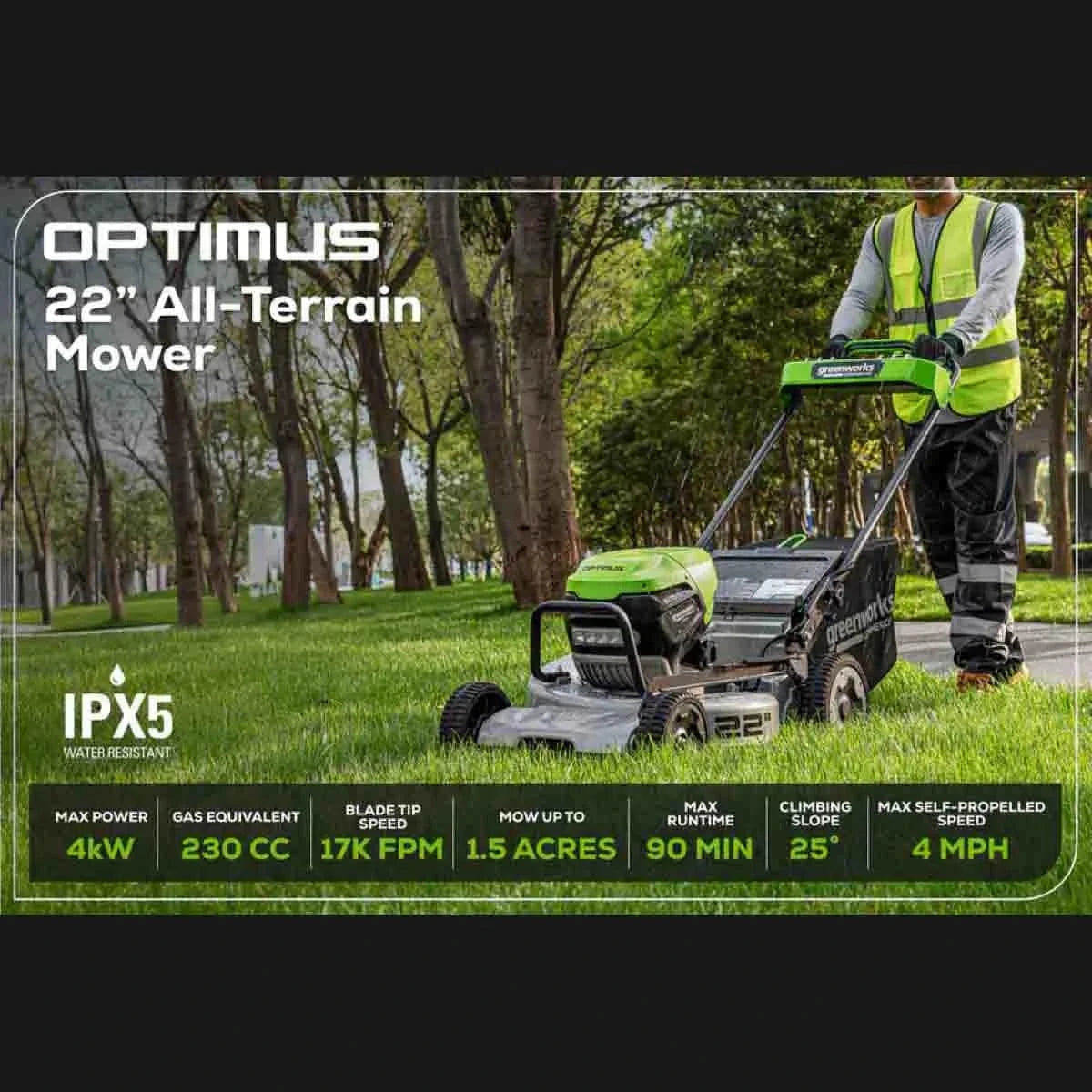 Optimus 22" All-Terrain Mower Kit Max Power