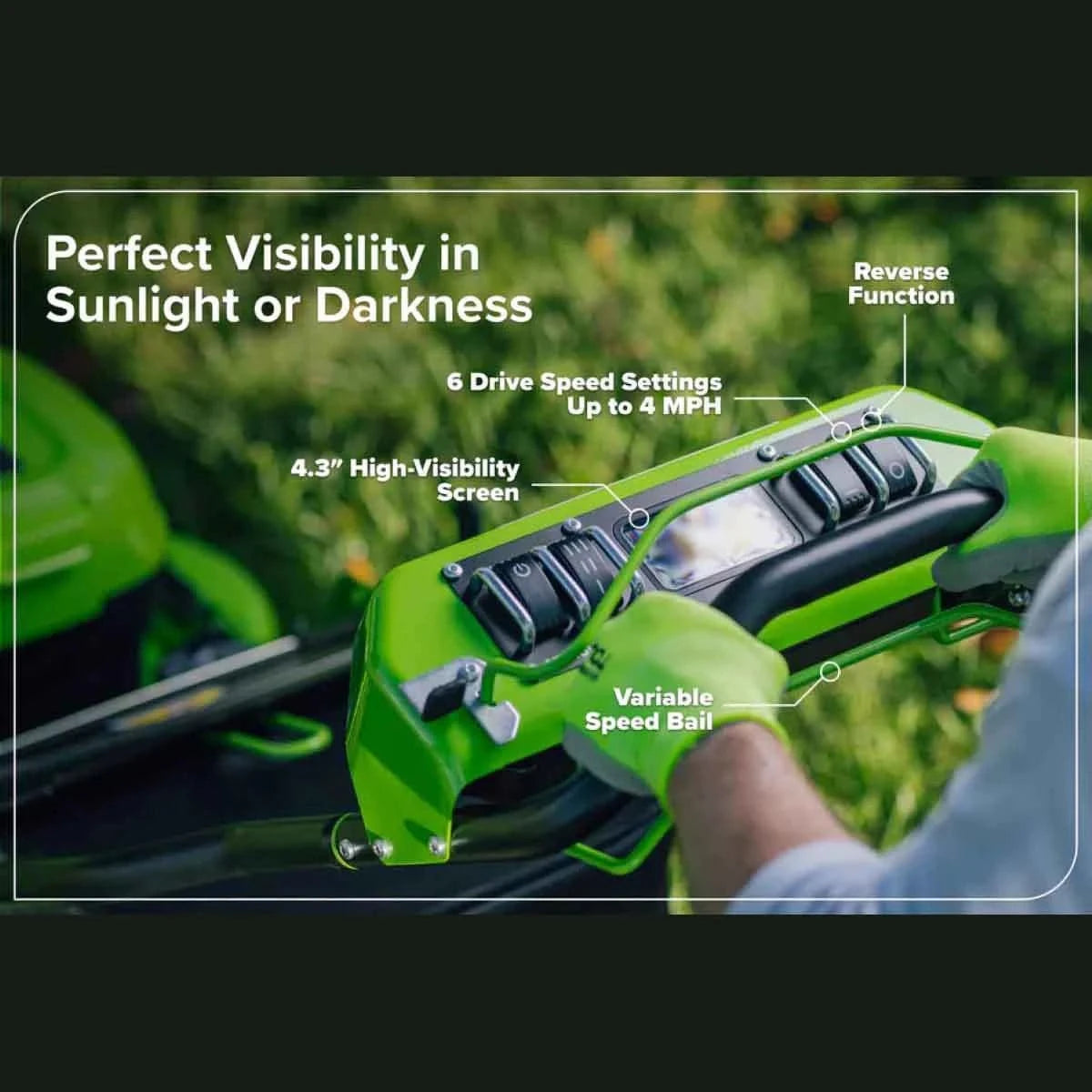 Optimus 30" All-Terrain Caster Wheel Mower Kit Perfect Visibilty