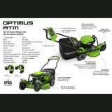 Optimus 30" All-Terrain Caster Wheel Mower Kit Specs