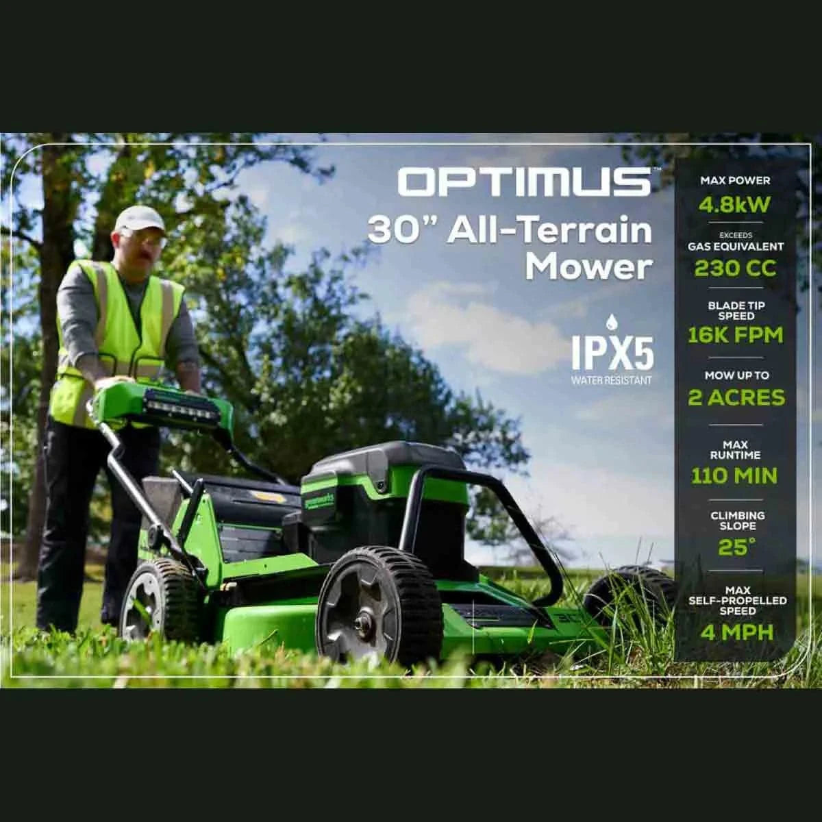 Optimus 30" All-Terrain Mower Tool Only Max Power