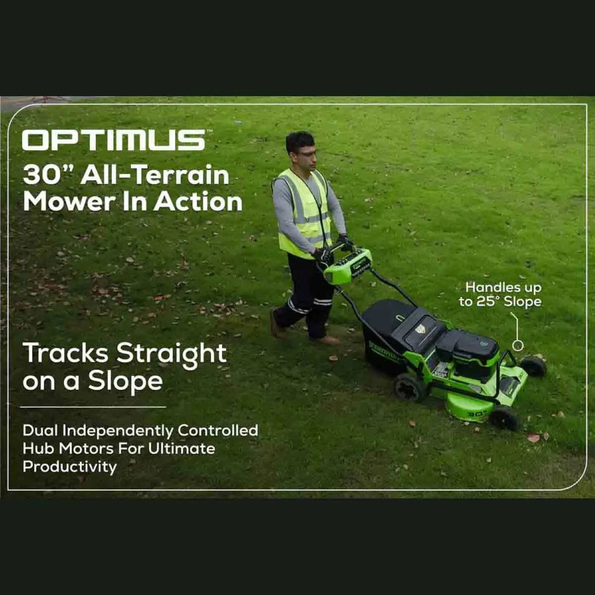Optimus 30" All-Terrain Mower Tool Only Tracks Straight