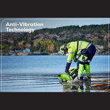 Optimus 82V 14” Power Cutter (Tool Only) anti-vibration technology