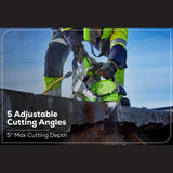 Optimus 82V 14” Power Cutter (Tool Only) 5 adjustable angles