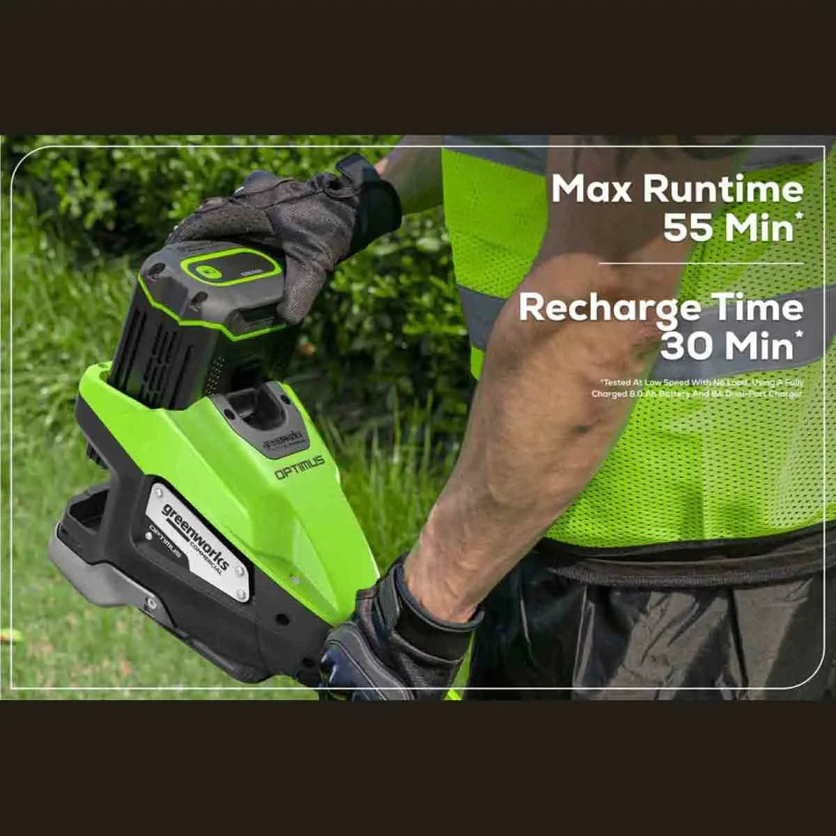 Optimus 82V 1.6 kW String Trimmer (Tool Only) 55 Min. Run Time