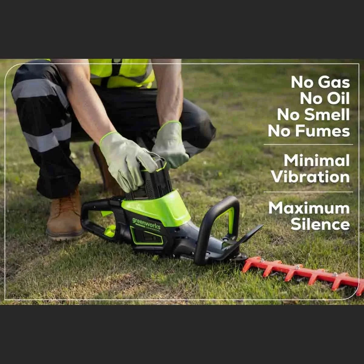 Optimus 82V 24" Hedge Trimmer (Tool Only) Minimal Vibration