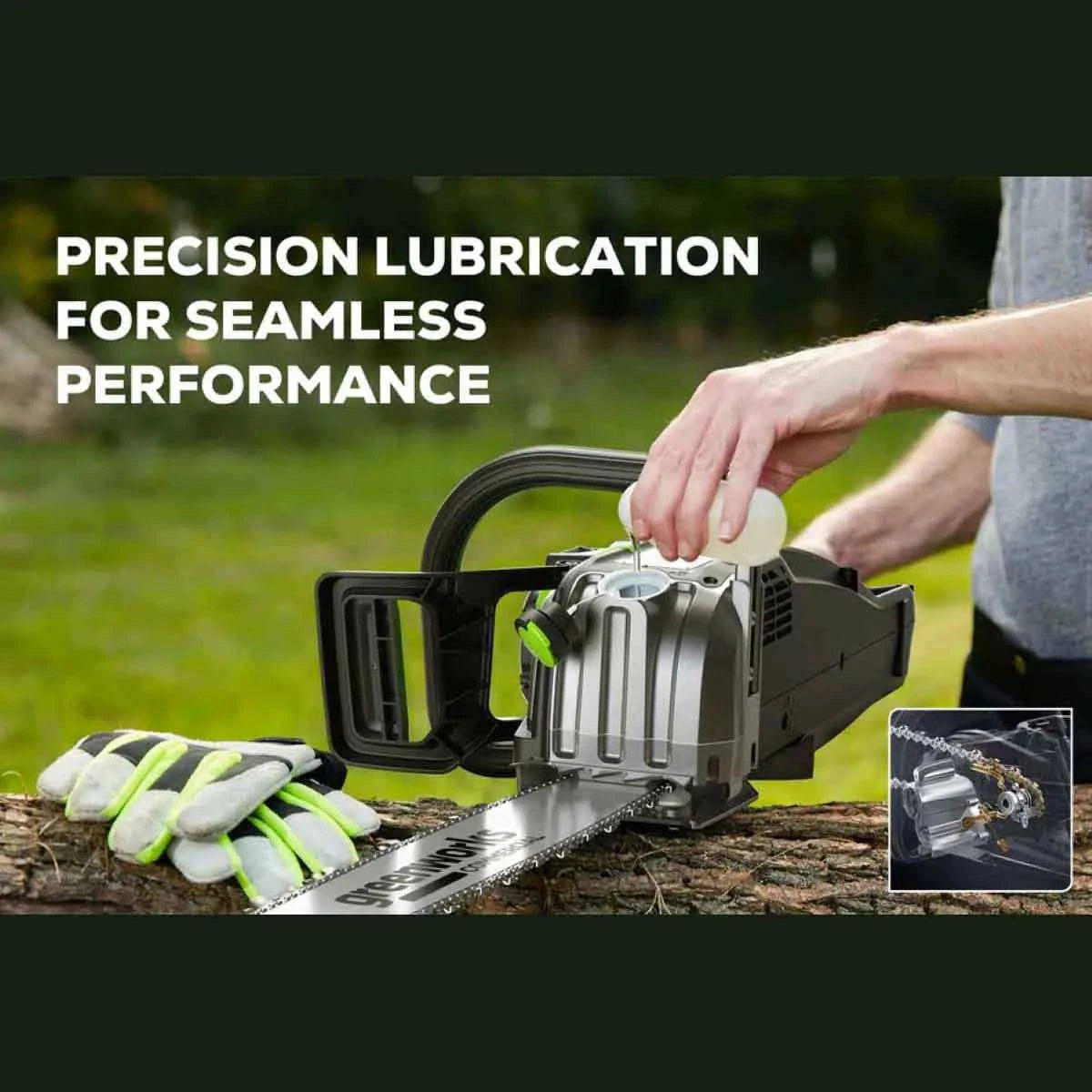 Optimus 82v 3.6kW 18" Chainsaw Kit Precision Lubrication