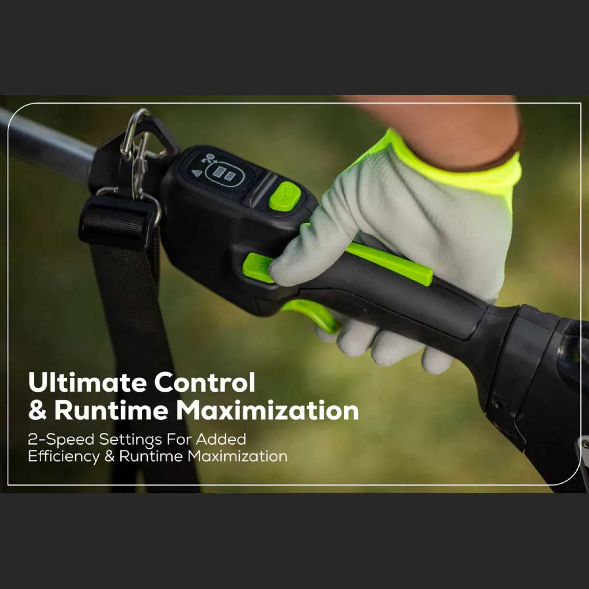 Optimus 82V Articulating Mid Pole Hedge Trimmer Kit Runtime Maximization