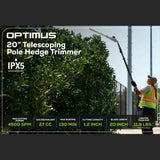 Optimus 82V Telescoping Hedge Trimmer Kit Specs