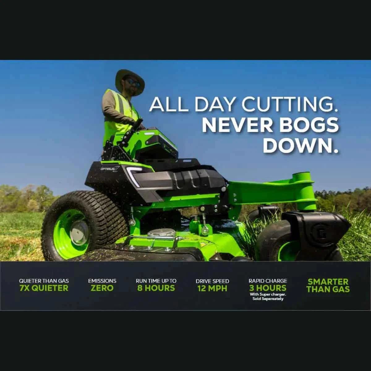 OptimusZ 60" Stand-On Zero-Turn Mower All Day Cutting