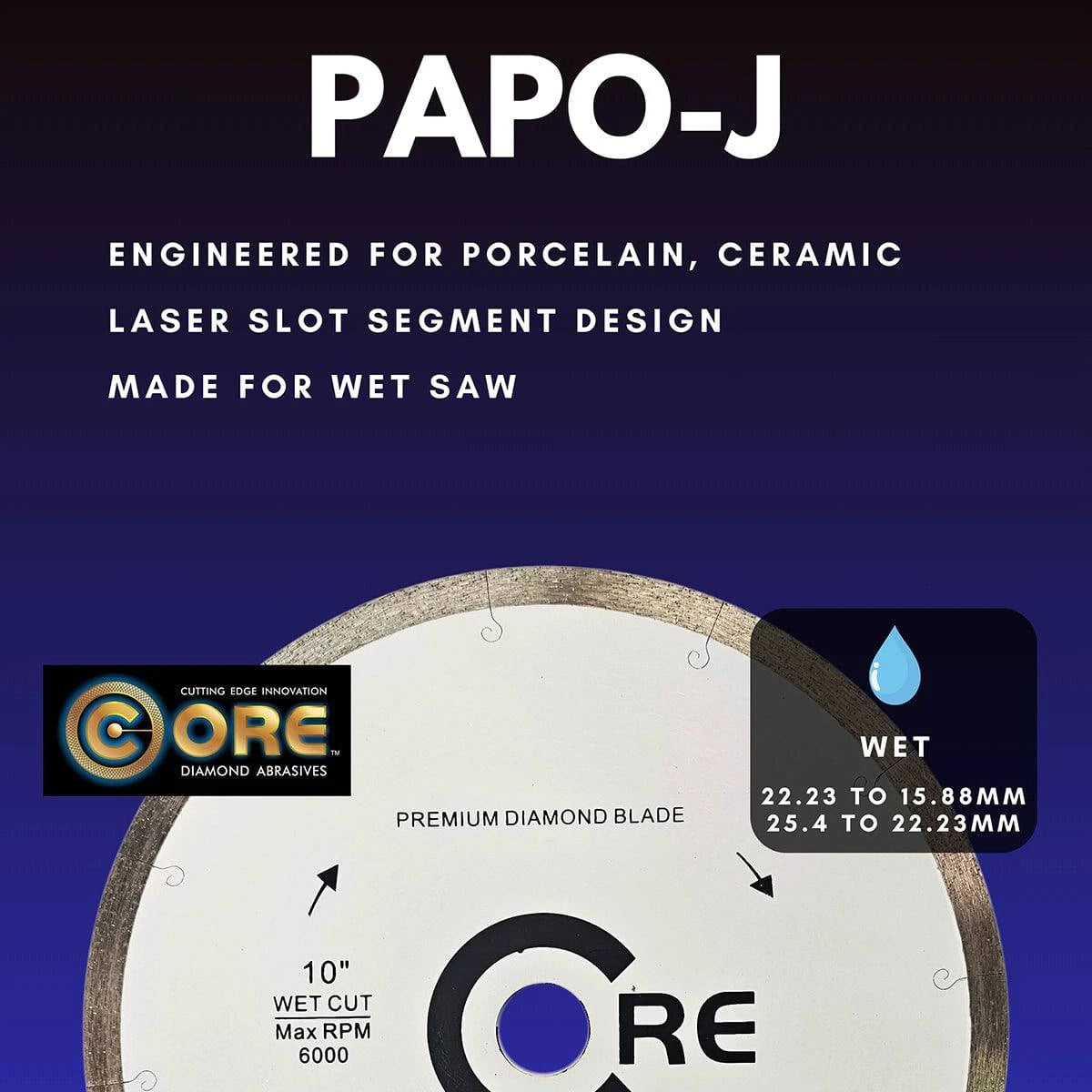 PAPO-J Series Blade for wet cutting