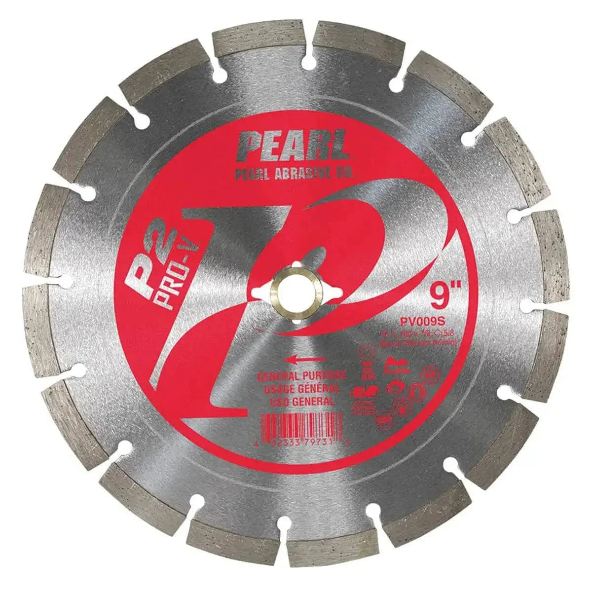 Pearl Abrasive 9" P2 PRO-V Blade for Battery Powered Saws