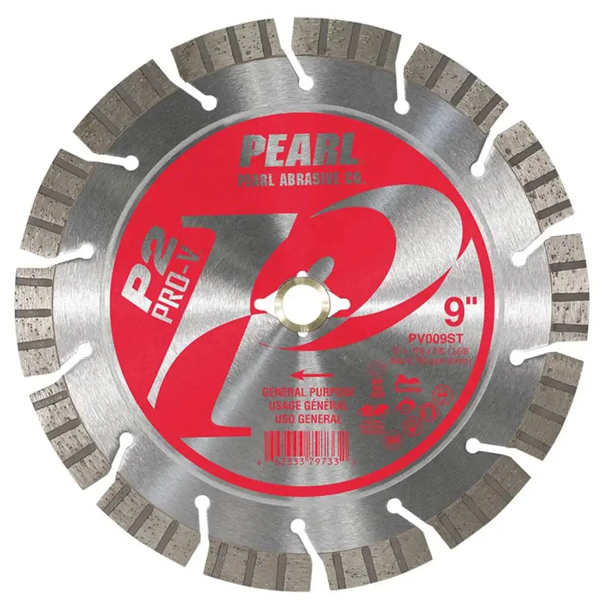 Pearl Abrasive 9" P2 PRO-V Blade for Battery Powered Saws