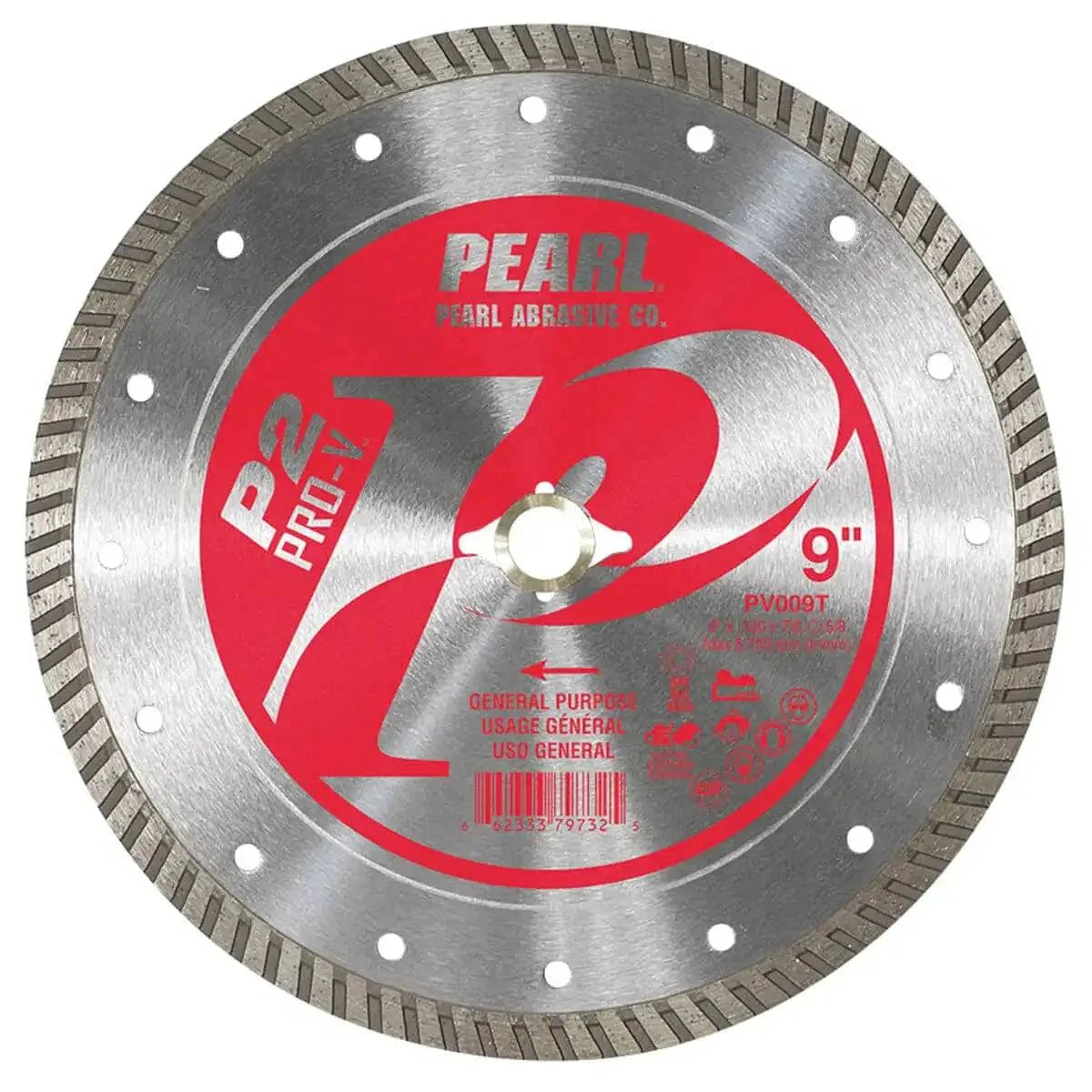 Pearl Abrasive 9" P2 PRO-V Blade for Battery Powered Saws