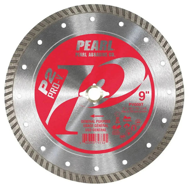 Pearl Abrasive 9" P2 PRO-V Blade for Battery Powered Saws