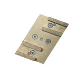 Pearl Diamond Pad and Screws Attached