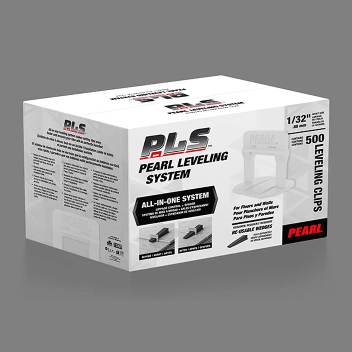 PLS 1/32" clips 500 pcs box